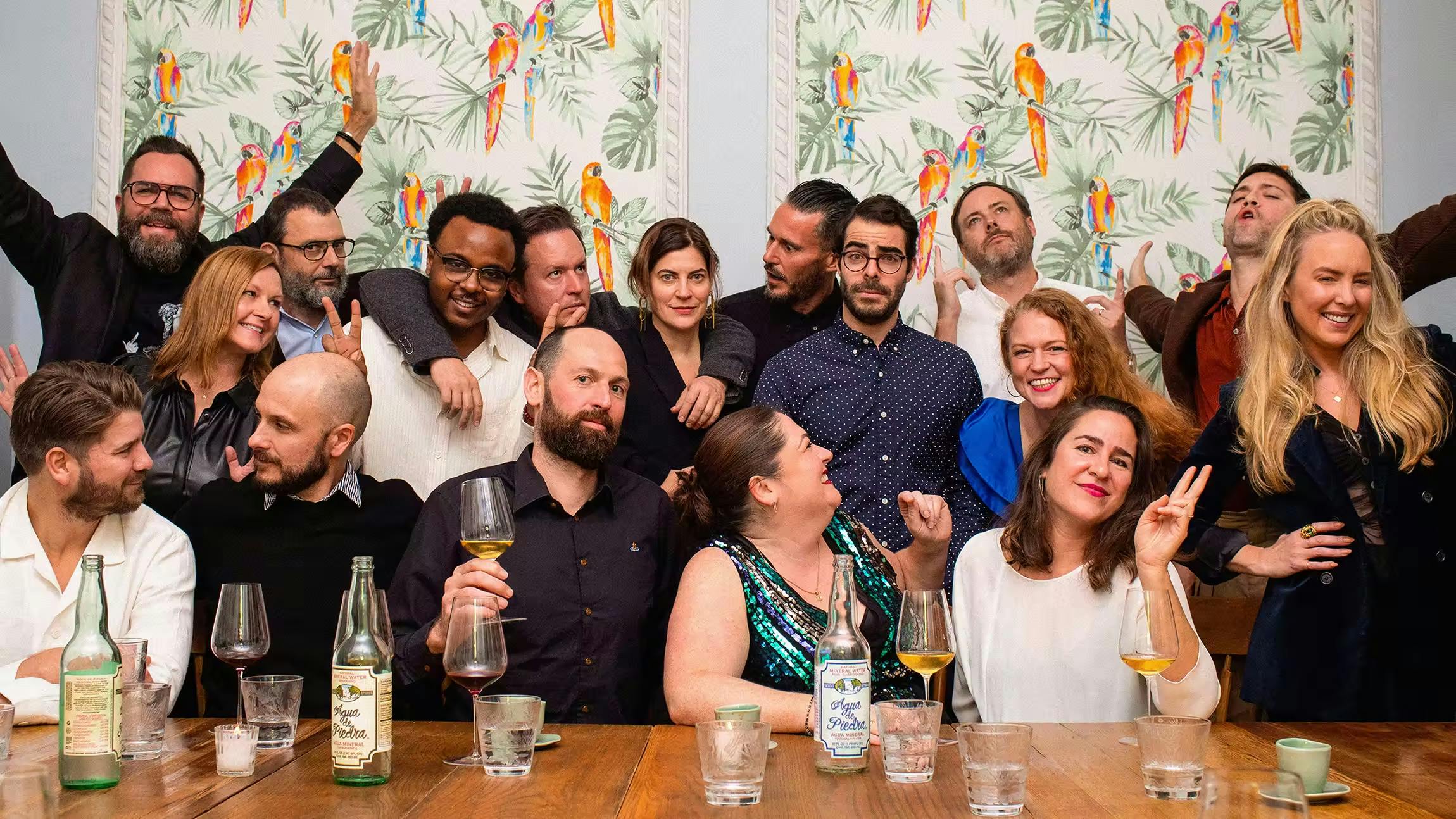 The Alto team posing at dinner in Mexico City